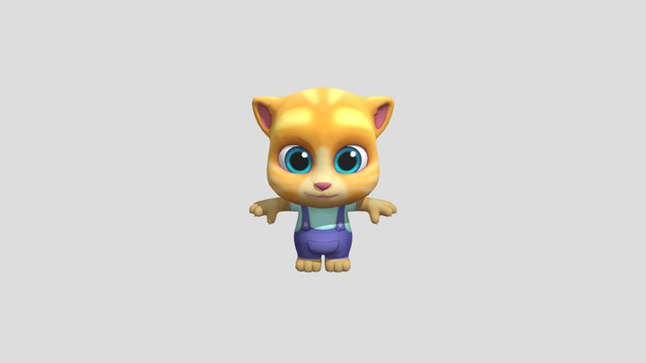 Mobile - My Talking Tom Friends - Ginger – Free 3D Model STL