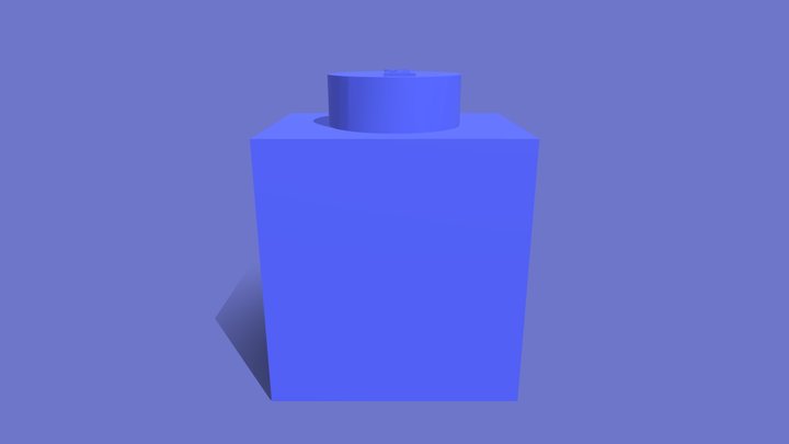 Pieza LEGO 1X1. 3D Model