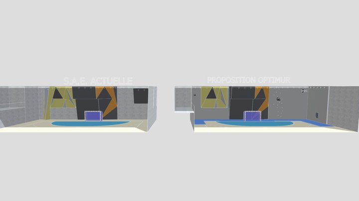 Gymnase Pierre Allain - Design 3D Model