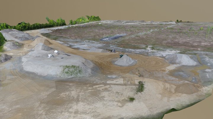 Carthographie d'une sablière 3D Model