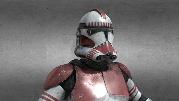 Phase II Coruscant Guard Trooper 3D Model