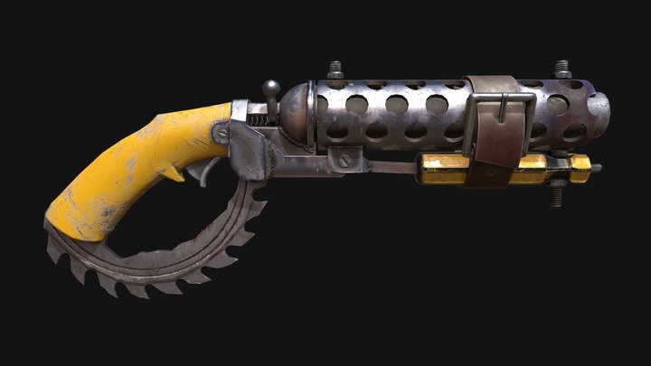 Sawed-off Shotgun 3D Model