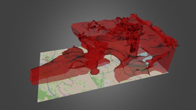 Brackish groundwater cloud 3D Model
