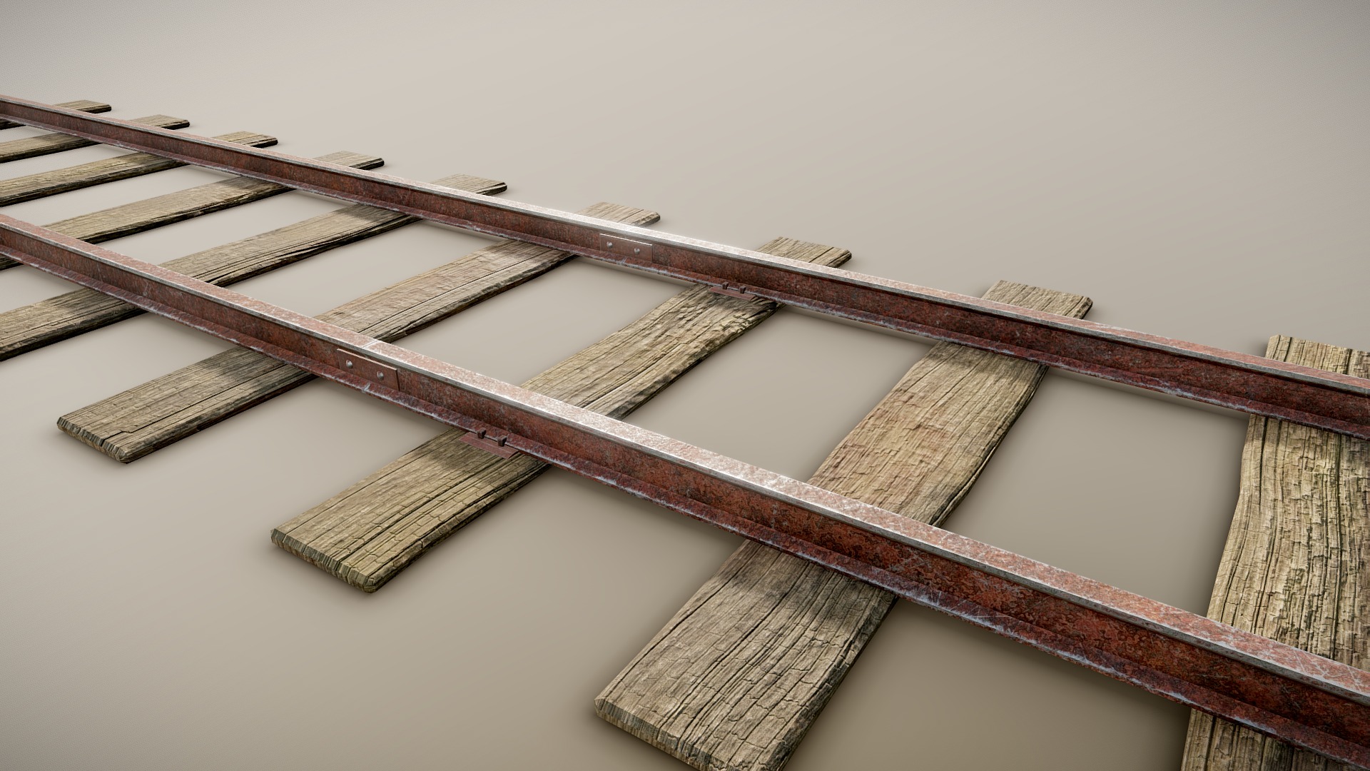 3D model Train Track - This is a 3D model of the Train Track. The 3D model is about a wooden structure with a wooden frame.