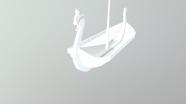 Viking Longboat 3D Model