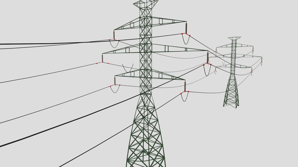 Power Lines High voltage electricity