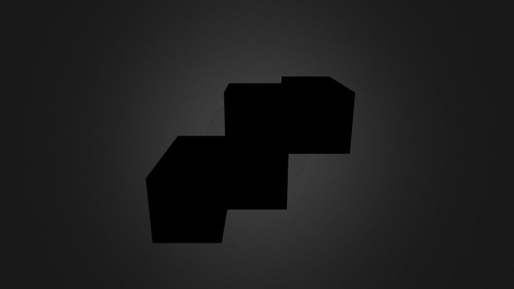 Black Puzzle Cube Part 3D Model