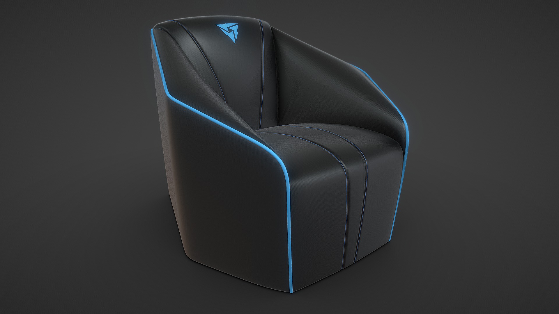 3D model Gaming chair ThunderX3 US5 - This is a 3D model of the Gaming chair ThunderX3 US5. The 3D model is about a black computer mouse.
