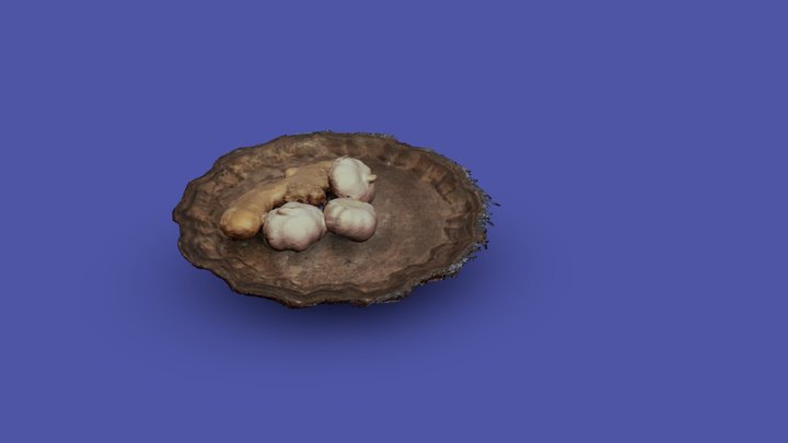 Plate of spices 3D Model