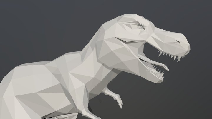 Lowpoly T-Rex 3D Model