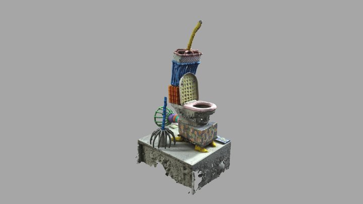 Remesh_Toilet 3D Model
