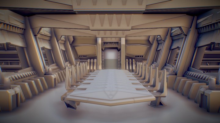 Star Wars - Mustafar Control Room 3D Model
