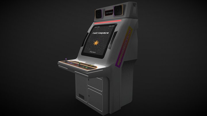 Metrospace Arcade Machine 3D Model