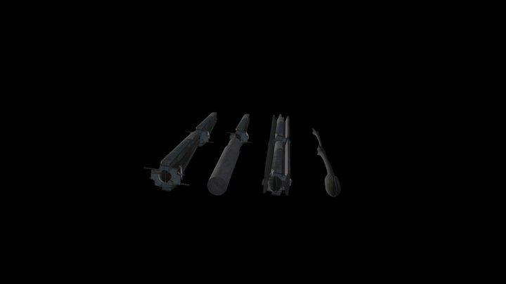 Strider-legs- Ik Rigged 3D Model
