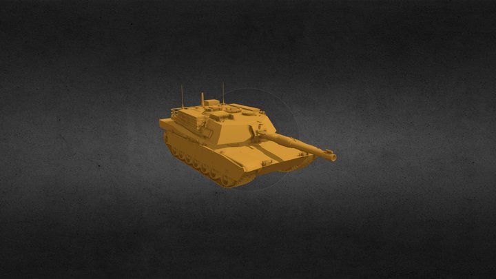 M1A2 Abrams tank 3D Model
