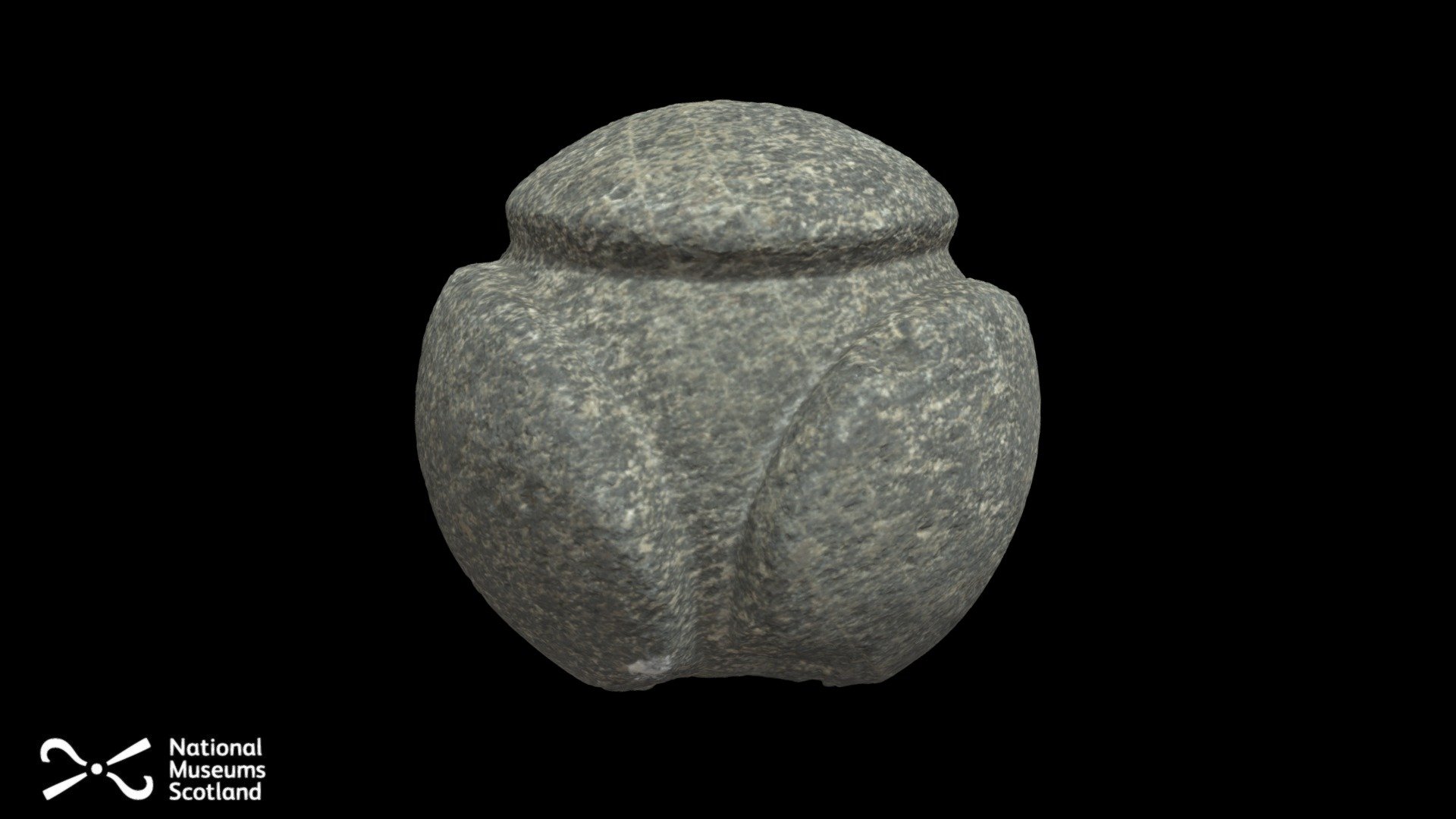 Fourknob carved stone ball, Scotland 3D model by National Museums