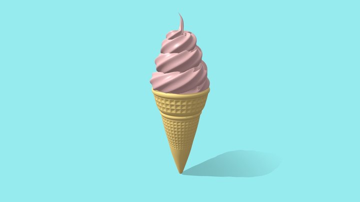 Ice cream cone 3D Model