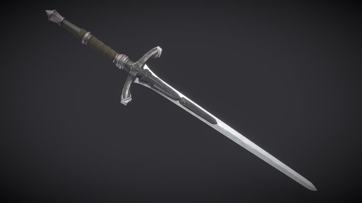 Digital Sculpting - assignment 1: Sword 3D Model