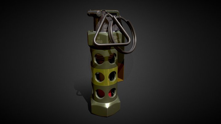Flashbang Grenade 3D Model