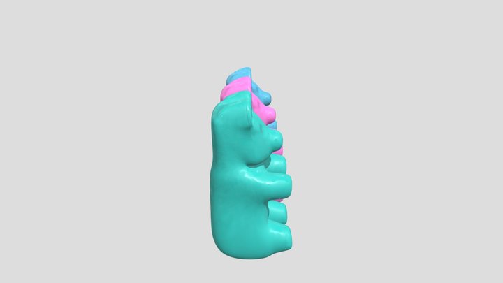 K2 Life CBD Gummy A Natural Approach to Wellness 3D Model