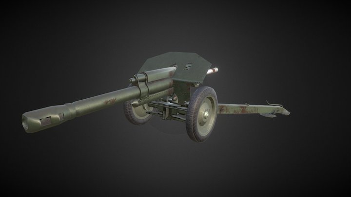 D-1 Howitzer 3D Model