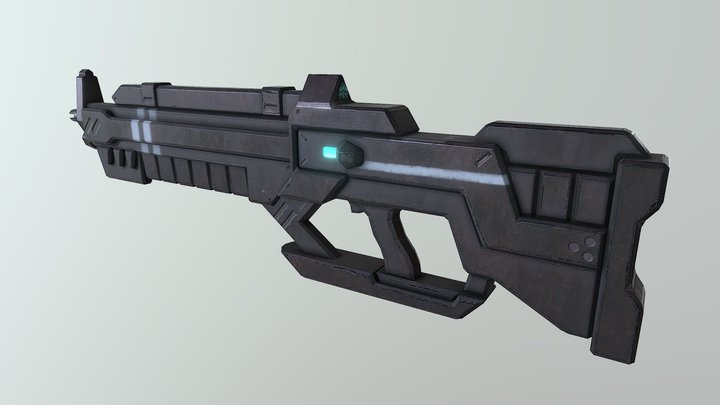 S35 GUN-low 3D Model