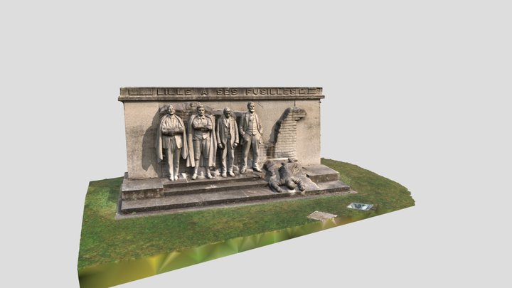 Monument Fusilles Lille 3D Model