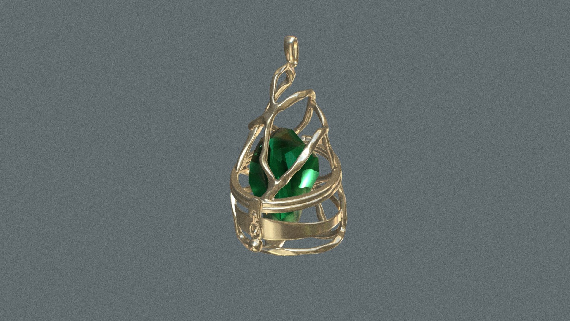 SQN Cage Pendant // Charles Darius