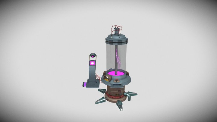 Space invaders machine 3D Model
