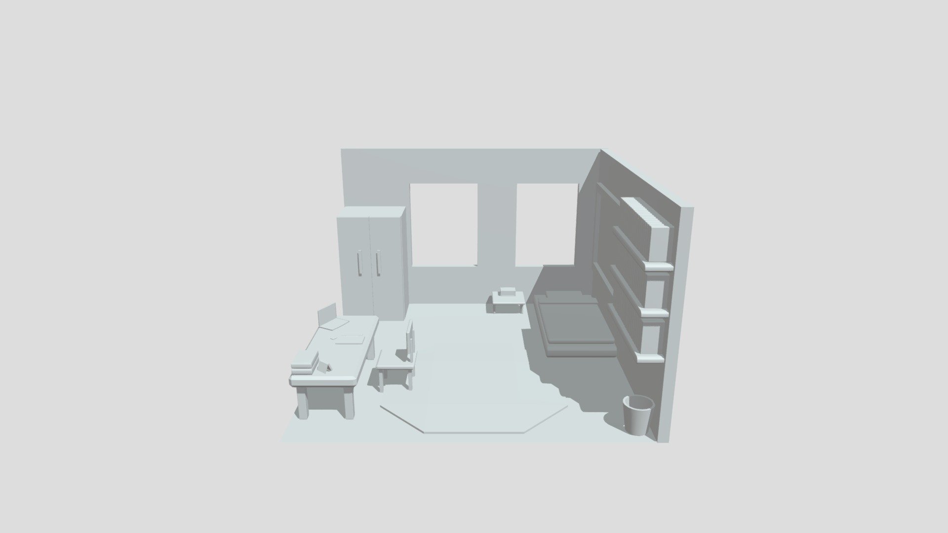 Bedroom - 3D model by 626mkk [1e6bfcc] - Sketchfab