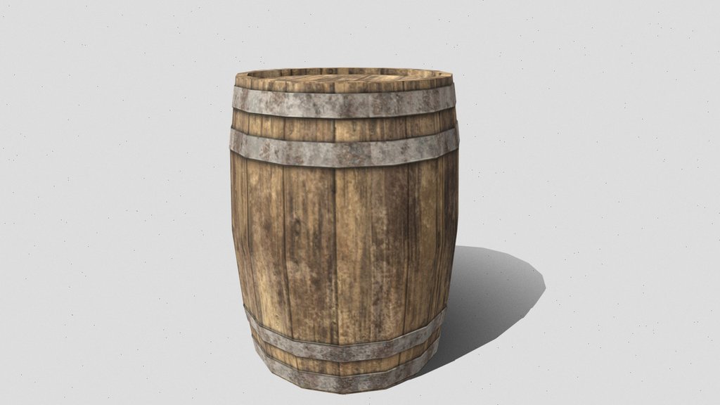 wooden barrel
