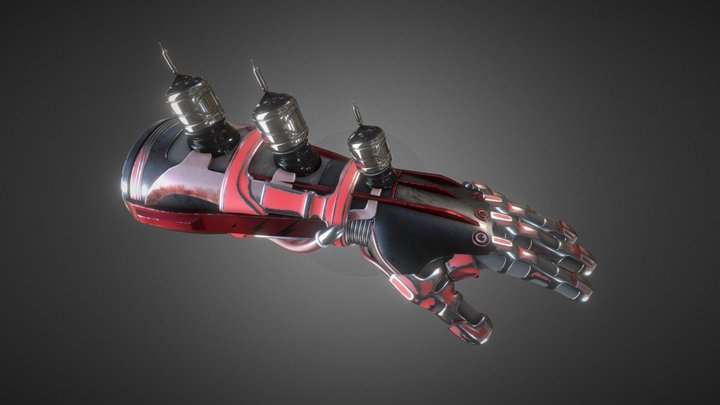 SciFi Hand Glove 3D Model
