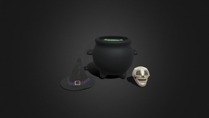 Witch Decor Prop Assets 3D Model