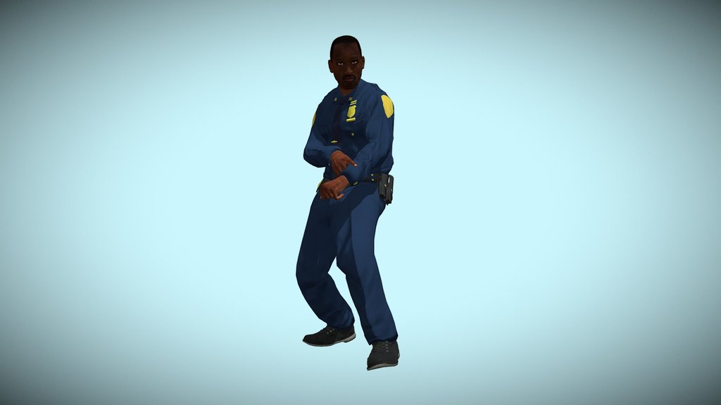 Police Cop A 3d Model Collection By Sobanar Sketchfab 