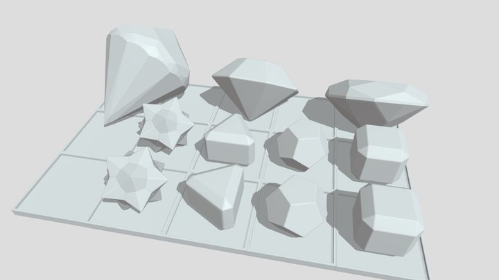 Gem Scene 05 3D Model