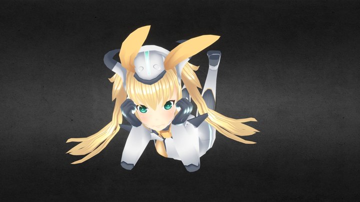 tr6_gundam GIRL _NO SUIT 3D Model