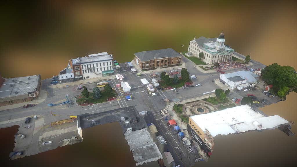 Downtown Bucyrus, Ohio 3D model by James Hall (jameshall) [1e719f5