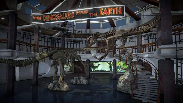 Jurassic Park Rotunda 3D Model