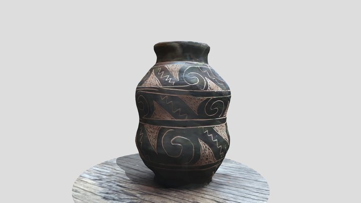 Traditional central American ceramic pottery 3D Model