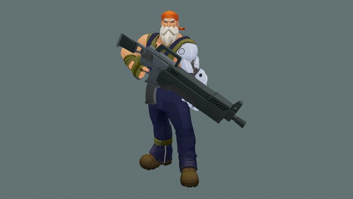 Machine Gun 3D Model