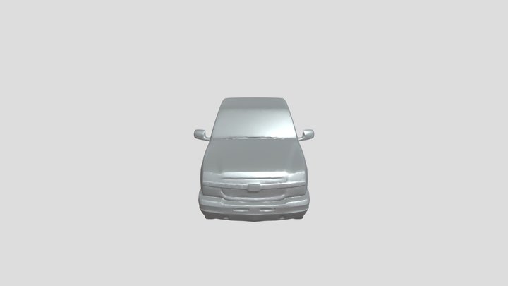 green Chevrolet pickup truck 3D Model