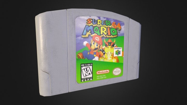 Nintendo 64 Cartridge 3D Model
