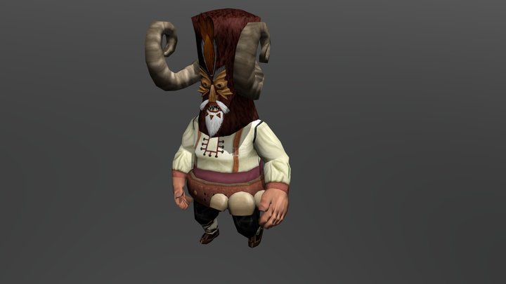 Kuker Walk Cycle 3D Model
