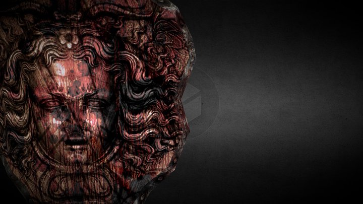 Custom Shield Low Poly 001 3D Model