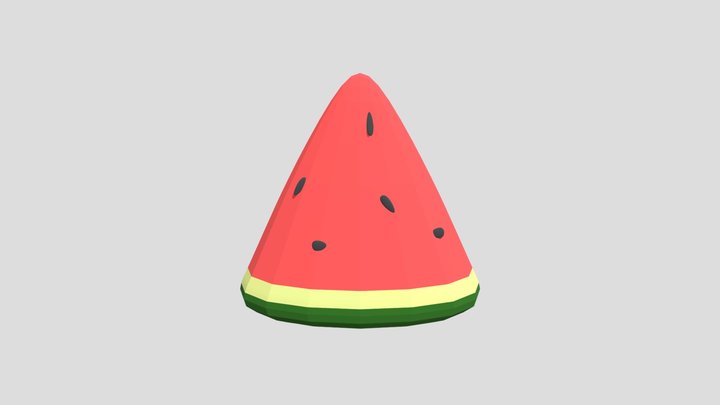 Slice of Watermelon 3D Model