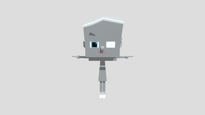 Penny Peterson Minecraft Style 3D Model