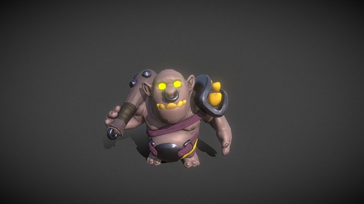 Low Poly Ogre 3D Model