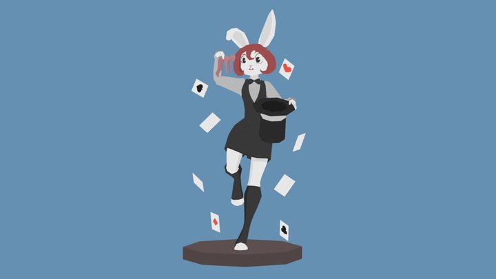 Bunny Magician 3D Model
