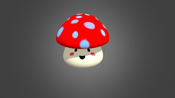 Mushroom Guy 3D Model