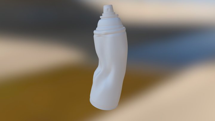 Spray Can Crushed 3D Model